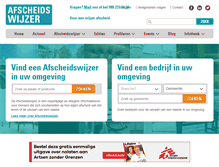 Tablet Screenshot of afscheidswijzer.nl